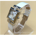 Fashion Stainless Steel Ladies Watch for Womens with Leather Band